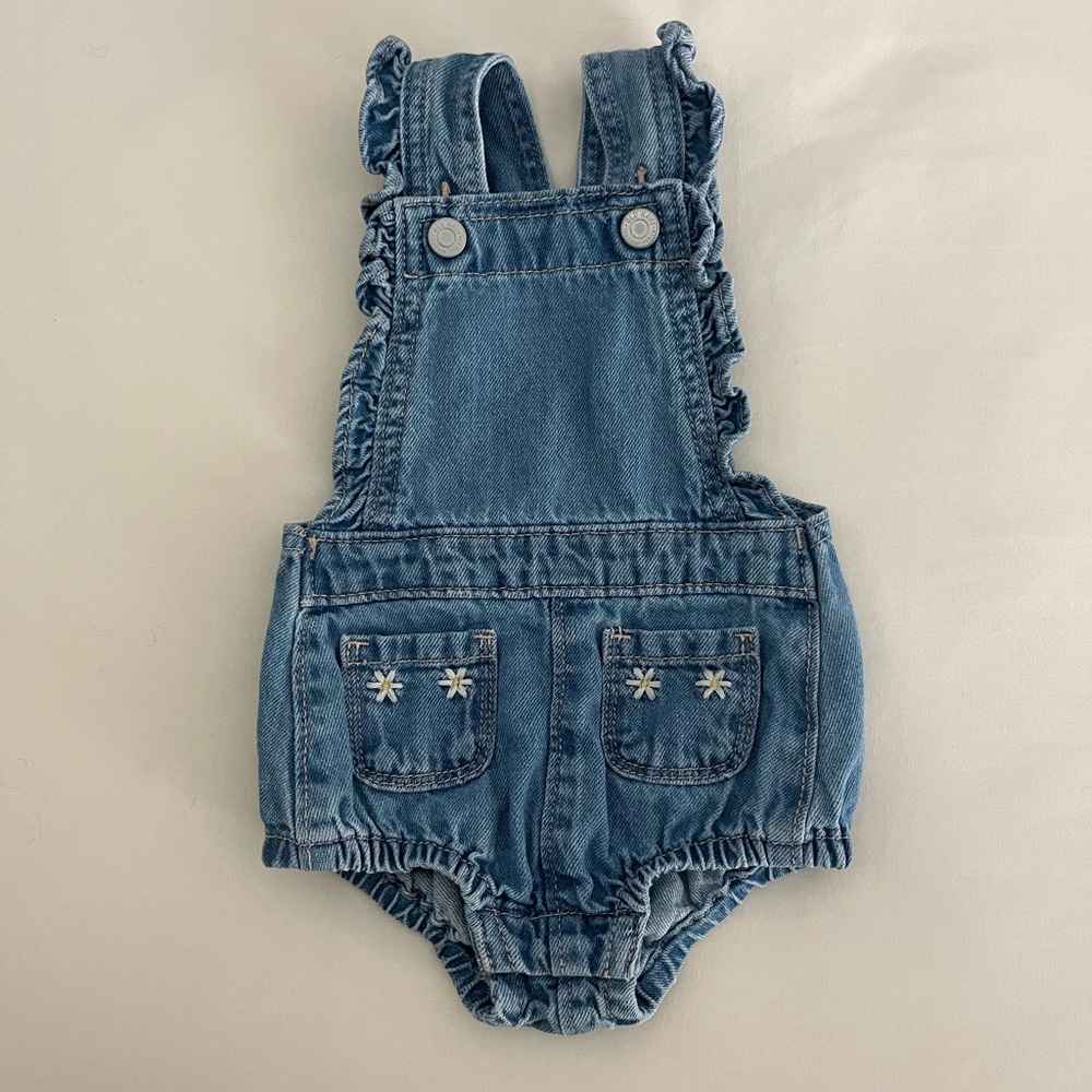 Blue Denim Baby Romper (3-6M)